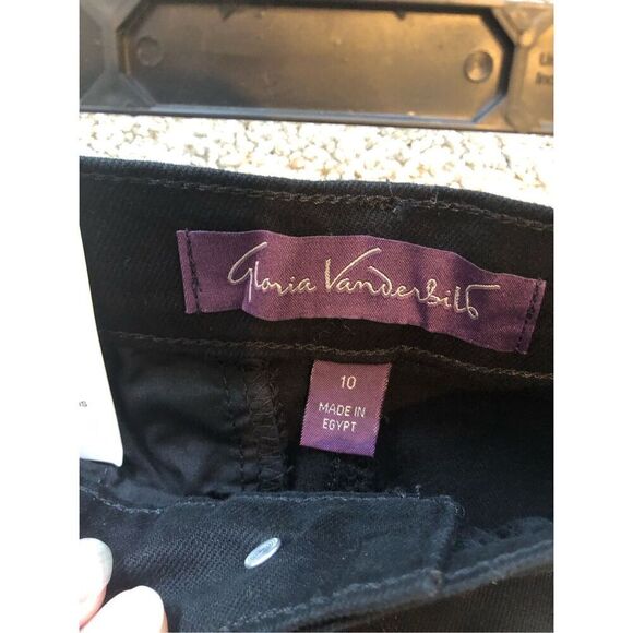 Gloria Vanderbilt Women’s Black Flare Straight Jeans Size 10 NWT - Picture 6 of 7